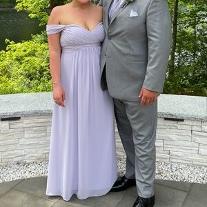 Bill Levkoff Light Purple Bridesmaids Dress